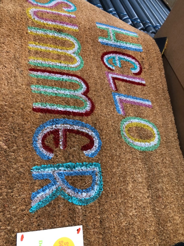 Photo 2 of 16x26 Hello Summer Doormat Brown - Sun Squad