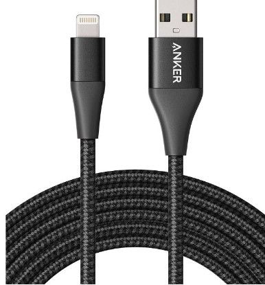 Photo 1 of Anker 10' Powerline+ II Braided USB-A to Lightning Cable - Black

