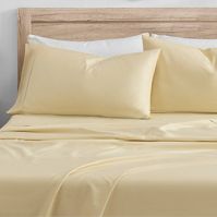 Photo 1 of 100% Organic Cotton Solid Sheet Set - Kindlier, Queen, Butter