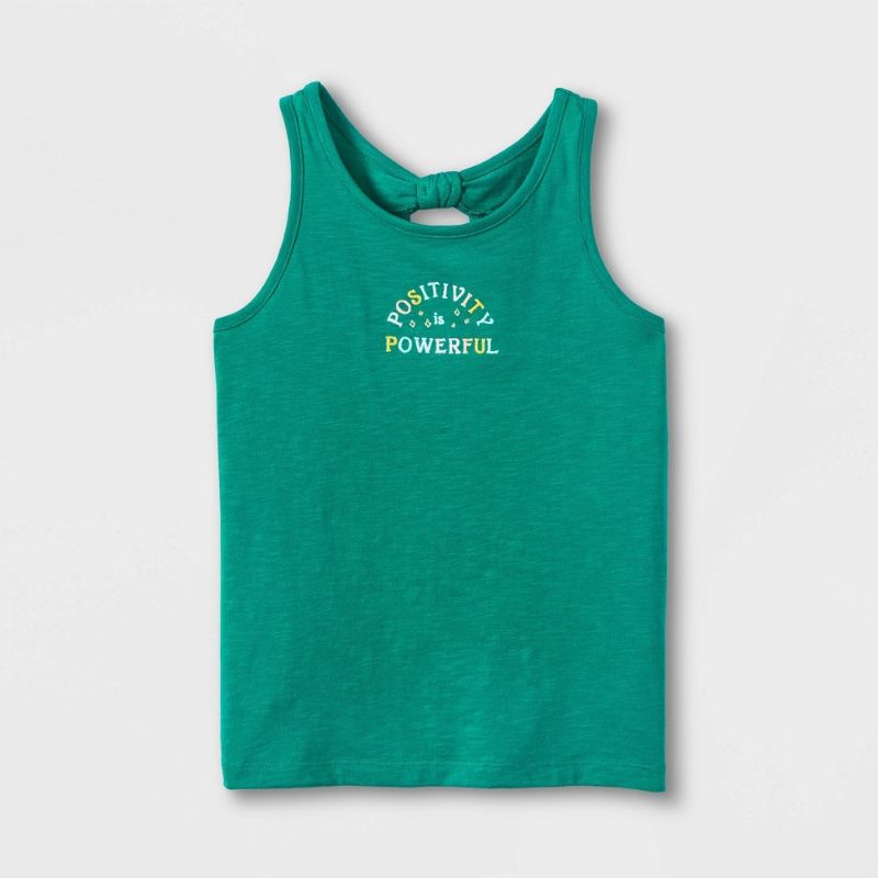 Photo 1 of Girls' Tank Top - Cat & Jack™ Emerald Green  Size small and Large (2 items)