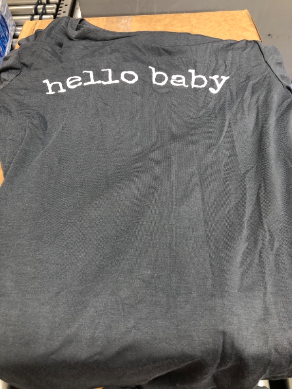 Photo 2 of "Hello Baby"  Maternity T-shirt - Maternity by Ingrid Small
