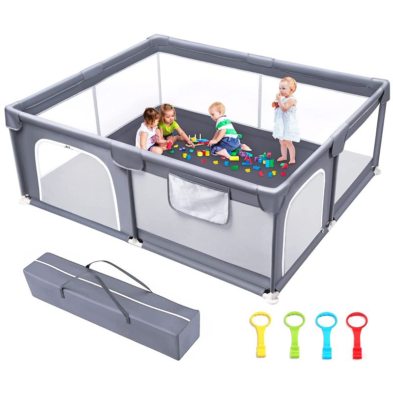 Photo 1 of 
LEKILV Baby Playpen Foldable Infant Playpen ?59x70.8x26 in)