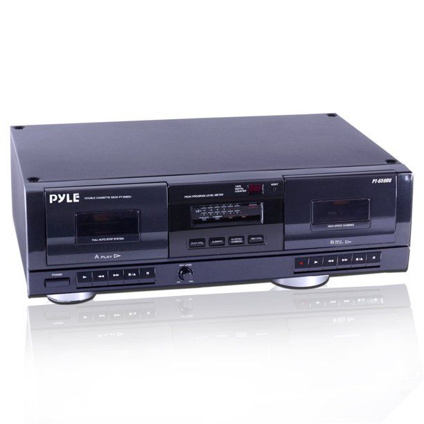 Photo 1 of PyleHome Dual Stereo Cassette Deck w/Tape USB to MP3 Converter