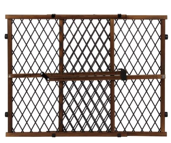 Photo 1 of Evenflo Position & Lock Pressure Mount Gate, 26"-42", Farmhouse Brown
