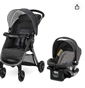 Photo 1 of Graco FastAction SE Travel System | Includes Quick Folding Stroller and SnugRide 35 Lite Infant Car Seat, Redmond
