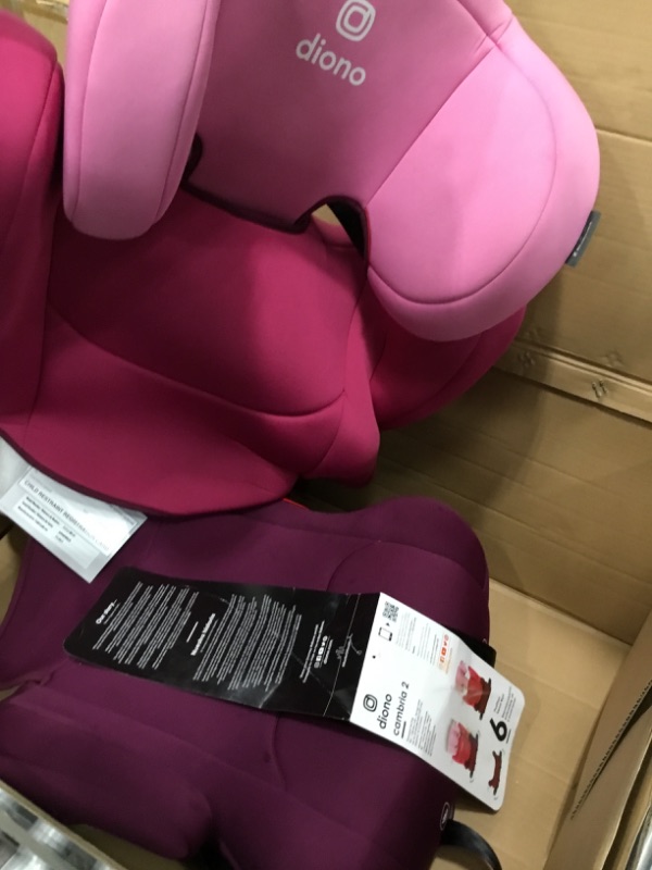 Photo 3 of Diono Cambria 2 Latch 2-in-1 XL Highback Booster Car Seat Pink
