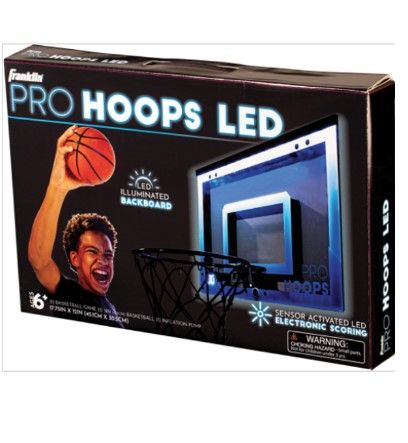 Photo 1 of Franklin Sports Over the Door Mini LED Scoring Basketball Hoop
