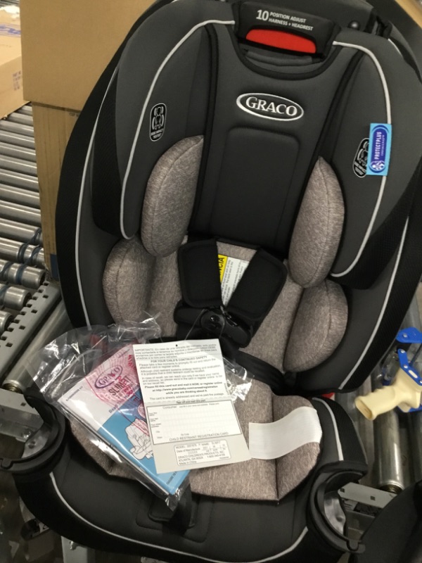 Photo 2 of Graco SlimFit 3 in 1 Car Seat -Slim & Comfy Design Saves Space in Your Back Seat, Darcie, One Size
