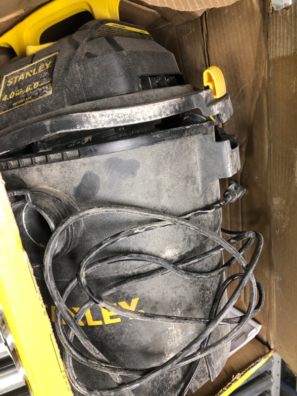 Photo 1 of ***PARTS ONLY*** Stanley - SL18116P Wet/Dry Vacuum, 6 Gallon, 4 Horsepower Black

