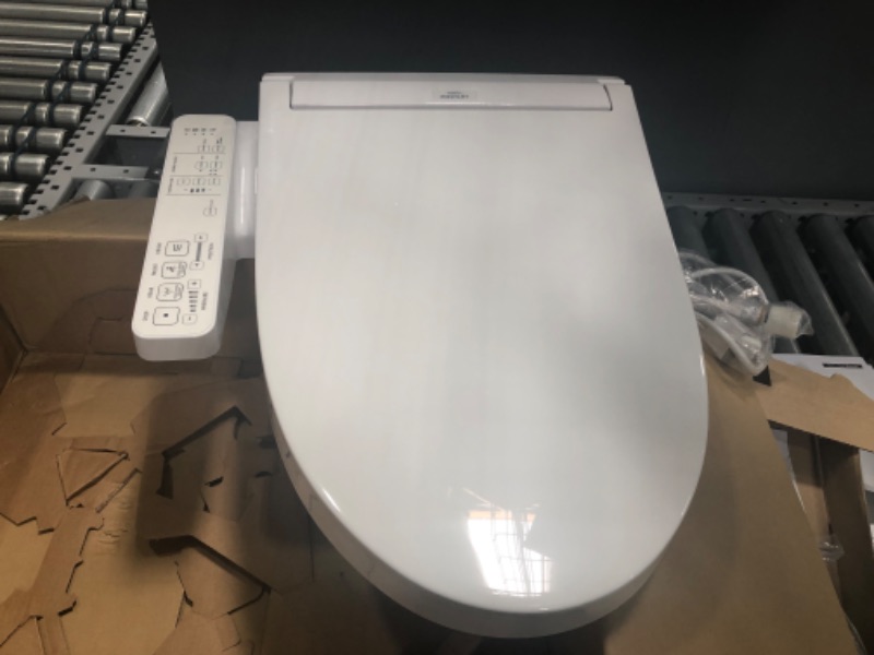 Photo 2 of ***PARTS ONLY ***
TOTO WASHLET KC2 Electronic Bidet Toilet Seat with Heated Seat and SoftClose Lid, Elongated, Cotton White - SW3024#01
