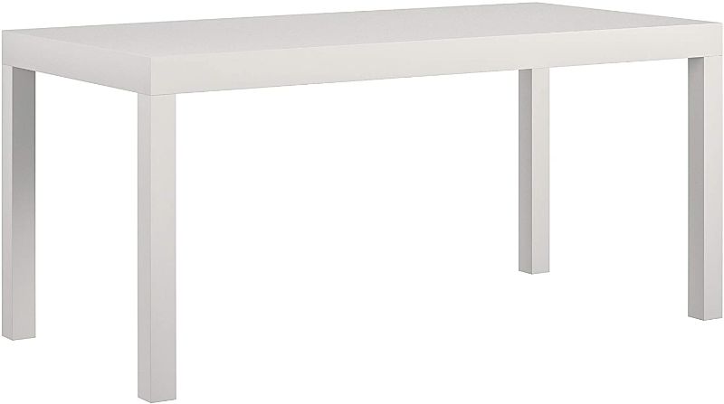 Photo 1 of Ameriwood Home Parsons Modern Coffee Table, White