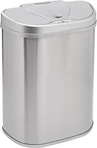 Photo 1 of Amazon Basics Automatic Hands-Free Stainless Steel Trash Can, 70-Liter, 2-Bin
