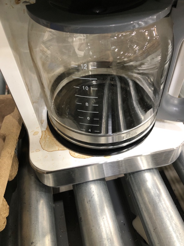 Photo 1 of Braun KF6050WH BrewSense Drip Coffee Maker, White
