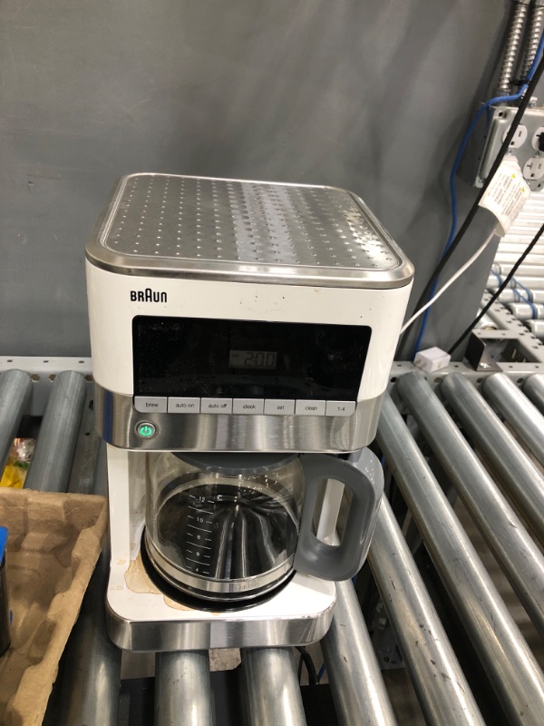 Photo 1 of Braun KF6050WH BrewSense Drip Coffee Maker, White
