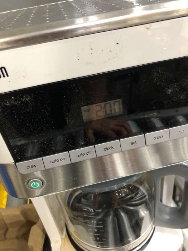 Photo 1 of Braun KF6050WH BrewSense Drip Coffee Maker, White
