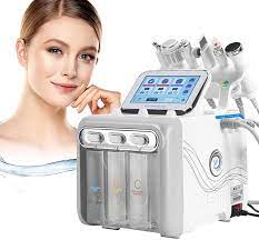 Photo 1 of Hydrogen Oxygen Facial Beauty Machine 6 in 1 Professional Face Care Machine?Pore Blackhead Deep Cleansing Hydro Facial Sprayer for Skin Lifting Wrinkle Remove Face Spa, Home and Beauty Salons Use
