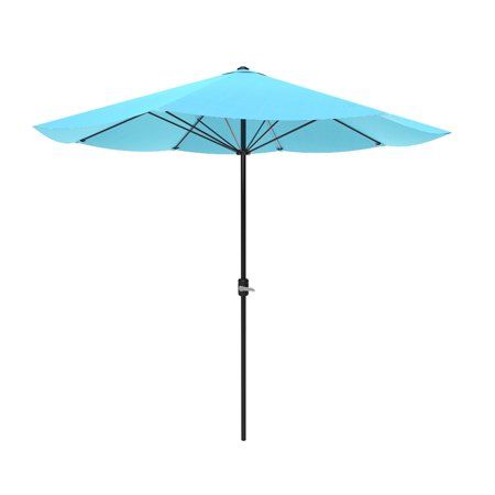 Photo 1 of Pure Garden 9FT Market Easy Crank Patio Umbrella Multiple Colors