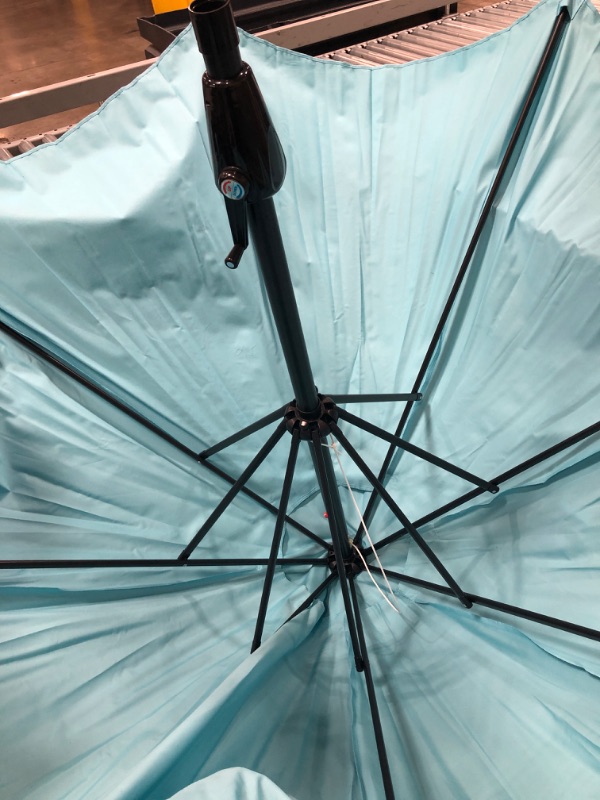 Photo 4 of Pure Garden 9FT Market Easy Crank Patio Umbrella Multiple Colors