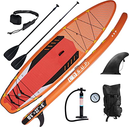 Photo 1 of Lucear Paddle Board Inflatable Paddle Board SUP Stand-up Paddle Board Accessories Backpack Paddle Leash Pump Non-Slip Deck