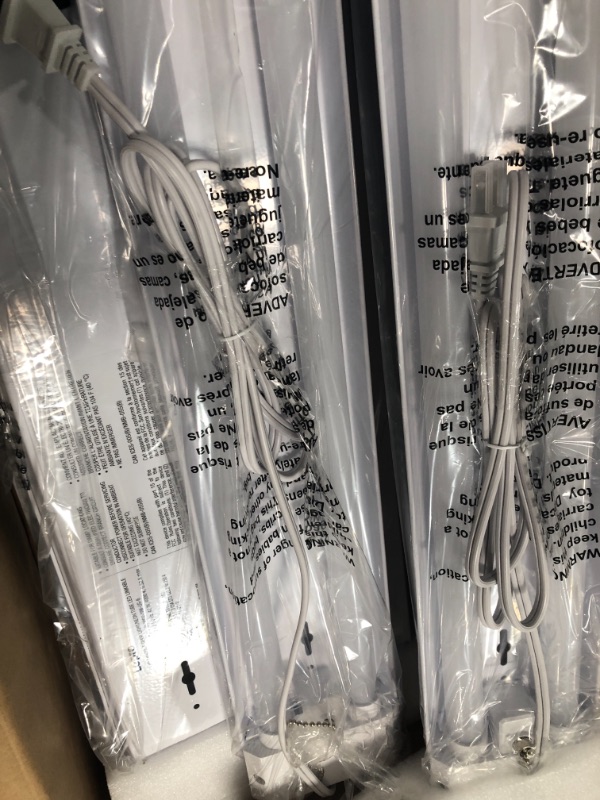 Photo 3 of 6 Pack 40W 4 Foot 5000K LED Shop Lights, Linkable LED Garage Lights for Workshop, Garage, Basement. Energy Star Rebates Available

