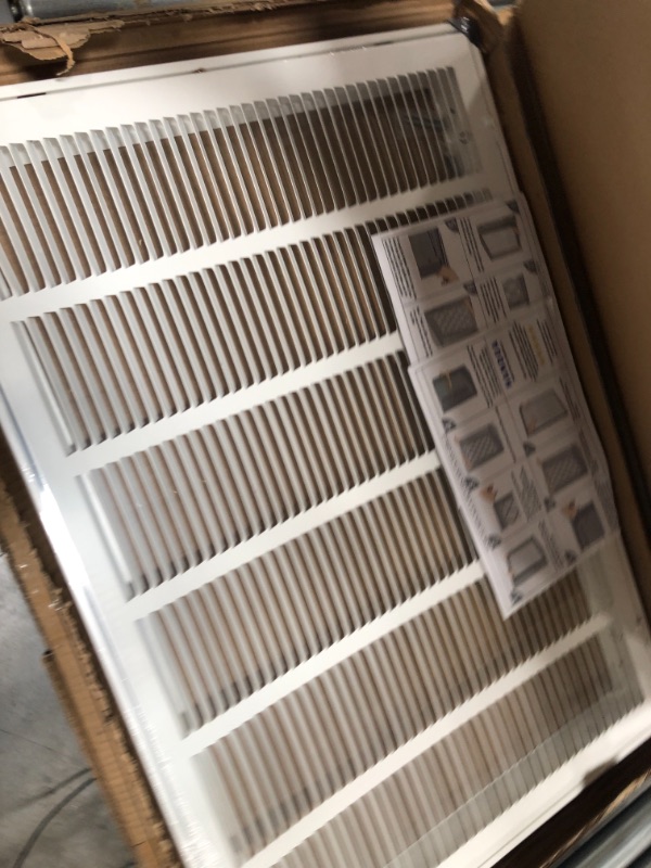 Photo 2 of 30"W x 20"H [Duct Opening Measurements] Steel Return Air Filter Grille [Removable Door] for 1-inch Filters