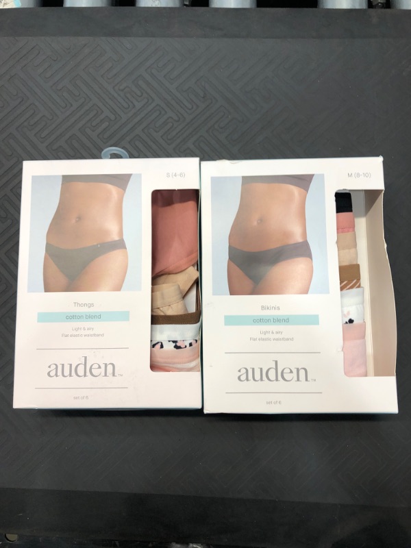 Photo 2 of ***SET OF 2** Women's 6pk Thong - Auden™ Colors May Vary SIZE MEDIUM AND SMALL
