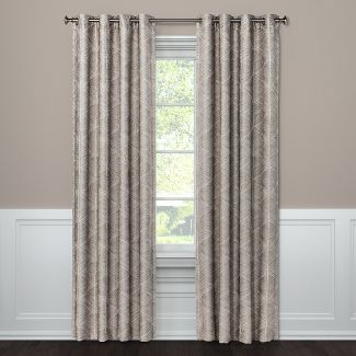 Photo 1 of 1pc Blackout Modern Stroke Window Curtain Panel - Project 62™

