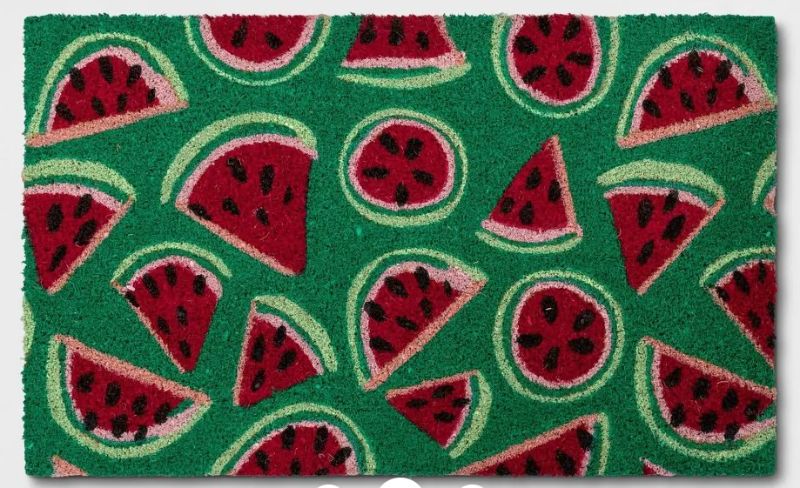 Photo 1 of 1'6"x2'6" Watermelon Doormat Green - Sun Squad
PACK OF 4 