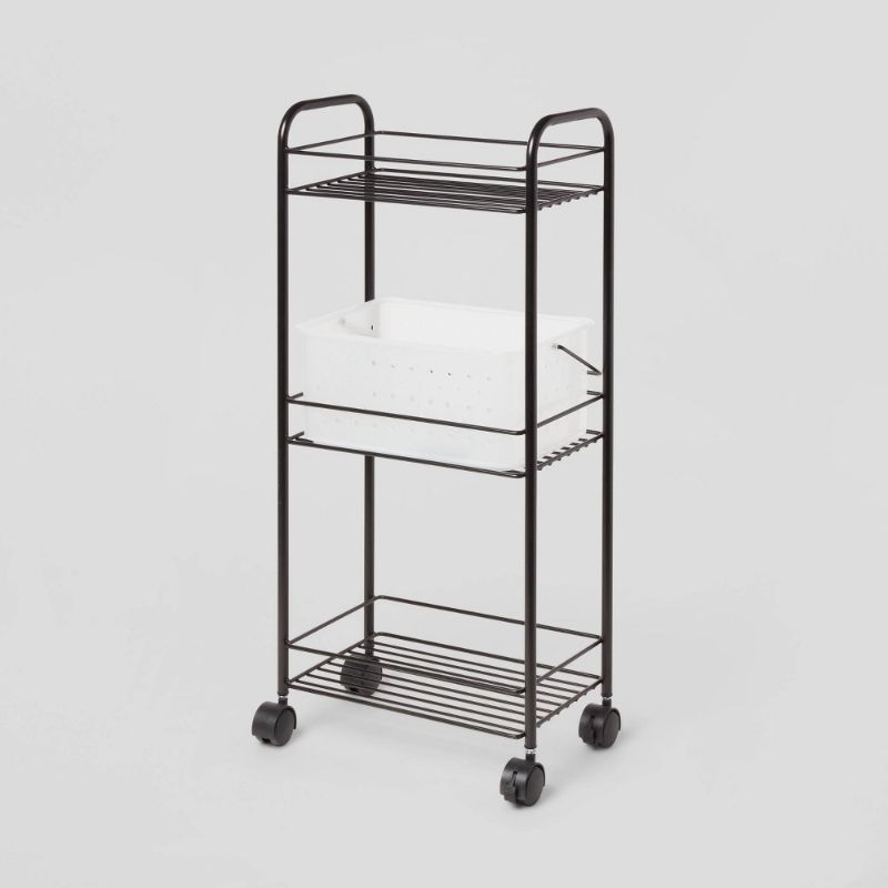 Photo 1 of **minor bent**
Metal Shower Caddy Tower Black - Room Essentials™