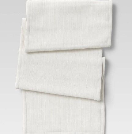 Photo 1 of **used-needs cleaning**
Cotton Solid Table Runner White - Threshold™

