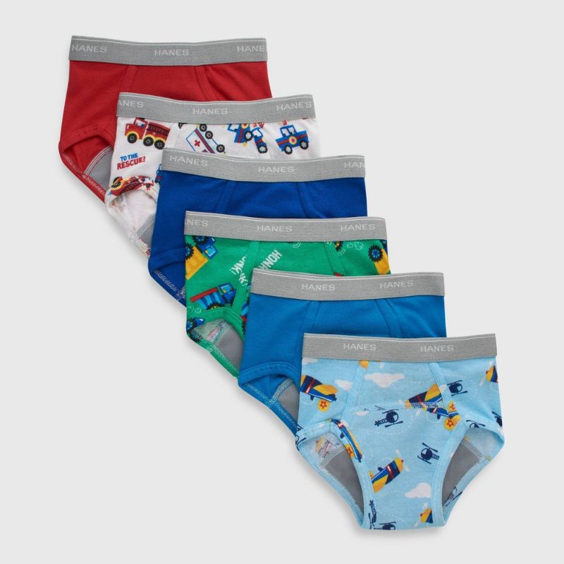Photo 1 of **opened**
Hanes Toddler Boys' Potty Trainer Briefs, 6-Pack Assorted 2/3
