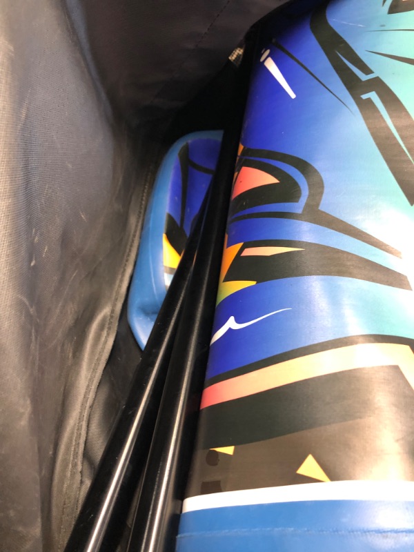 Photo 1 of **used-needs cleaning**
 Inflatable Stand Up Paddle Board-10Ft. Graffiti Standup SUP Paddle Board w/Oar, Air Pump, Ankle Leash, Paddleboard Repair Kit, Waterproof Mobile Phone Case, Storage/Carry Bag SLSUPB636.5
