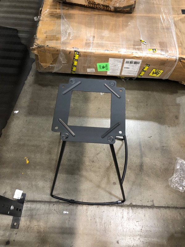 Photo 1 of **missing hardware**
30' h Wooden seat -steel black leg stool
