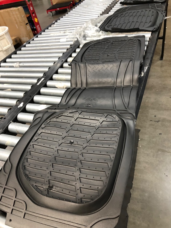 Photo 4 of **USED**
Motor Trend 923-BK Black FlexTough Contour Liners-Deep Dish Heavy Duty Rubber Floor Mats for Car SUV Truck & Van-All Weather Protection
