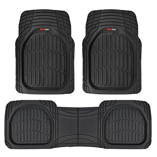 Photo 1 of **USED**
Motor Trend 923-BK Black FlexTough Contour Liners-Deep Dish Heavy Duty Rubber Floor Mats for Car SUV Truck & Van-All Weather Protection
