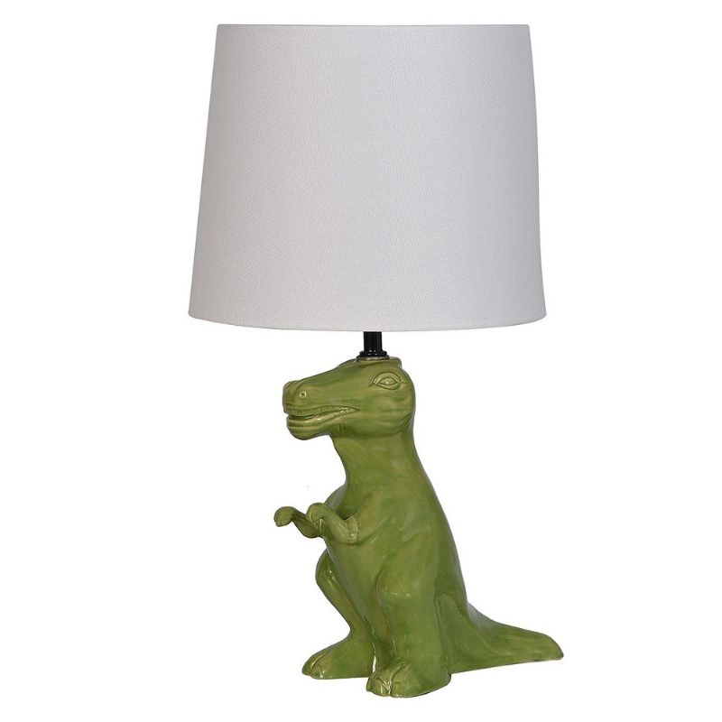 Photo 1 of **LAMP IS BENT**BROKEN ARM**
Dinosaur Table Lamp Only Green - Pillowfort
