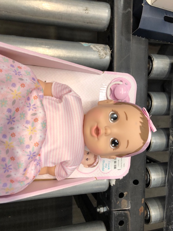 Photo 3 of **MINOR BOX DAMAGE**
Perfectly Cute My Sweet Baby Pink Dress 14" Baby Doll - Brunette with Brown Eyes

