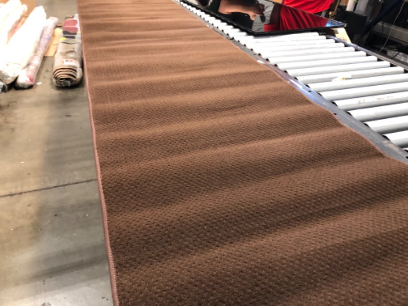 Photo 1 of 27 inch x 117 inch brown walk way rug 
