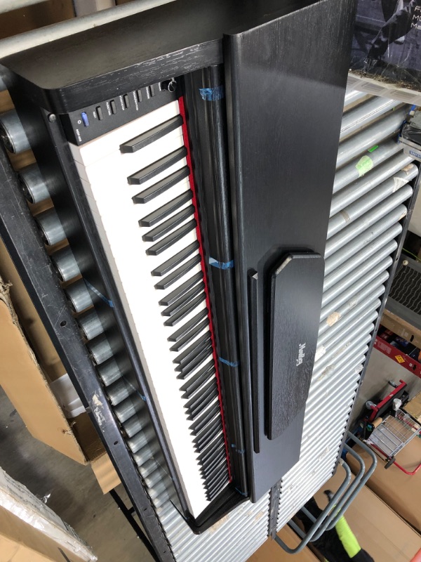 Photo 6 of **opened to verify parts**
Moukey MDP-450 88-Keys Upright Digital Piano for Beginners Semi-Weighted with Retractable Cover/Piano Stool/Triple Pedals/Power Adapter
