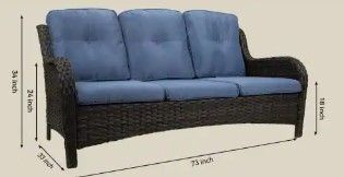 Photo 1 of **NEW**- Joyside Patio Wicker Sofa 3 Lover Seat & Coffee Table 