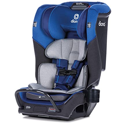 Photo 1 of Diono Radian 3QX 4-in-1 Rear & Forward Facing Convertible Car Seat, Safe+ Engineering 3 Stage Infant Protection, 10 Years 1 Car Seat, Ultimate Protection, Slim Fit 3 Across, Blue Sky
