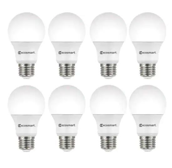 Photo 1 of 16 BULBS ---100-Watt Equivalent A19 Non-Dimmable CEC LED Light Bulb Daylight (8-Pack)
