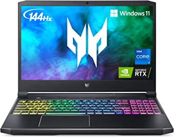 Photo 1 of Acer Predator Helios 300 PH315-54-760S Gaming Laptop | Intel i7-11800H | NVIDIA GeForce RTX 3060 Laptop GPU | 15.6" Full HD 144Hz 3ms IPS Display | 16GB DDR4 | 512GB SSD | Killer WiFi 6 | RGB Keyboard

laptop sleeve included 