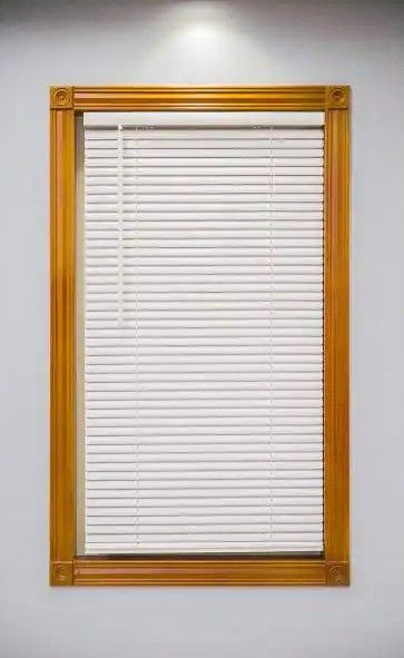 Photo 1 of 3 items 
Alabaster Cordless 1 in. Vinyl Mini Blind - 23 in. W x 72 in. L  (x3)