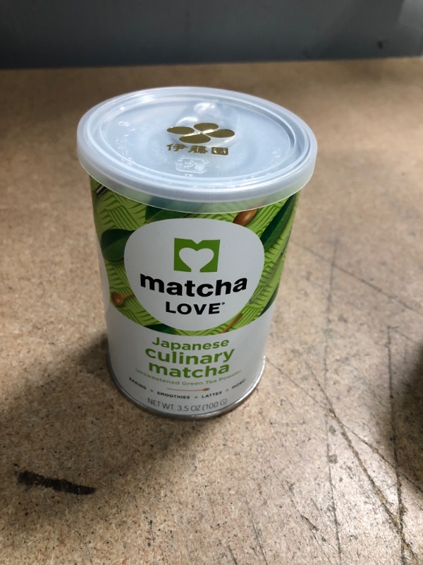 Photo 2 of *EXPIRES July 2022 - NONREFUNDABLE*
Matcha Love Culinary Matcha 3.5 Ounce Finely Milled Green Tea Leaves, Japanese Style Matcha Powder
