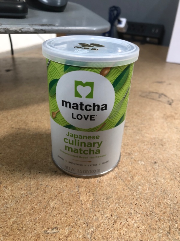 Photo 2 of *EXPIRES July 2022 - NONREFUNDABLE*
Matcha Love Culinary Matcha 3.5 Ounce Finely Milled Green Tea Leaves, Japanese Style Matcha Powder
