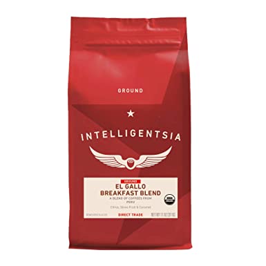 Photo 1 of *EXPIRES June 2022 - NONREFUNDABLE*
Intelligentsia Coffee, Light Roast Ground Coffee - Organic El Gallo 11 Ounce Bag with Flavor Notes of Milk Chocolate, Honey and Cola
