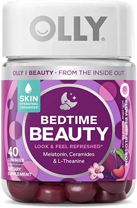 Photo 1 of *EXPIRES July 2022 - NONREFUNDABLE*
OLLY Bedtime Beauty Gummy, Skin Hydrating, Melatonin, Ceramides and L-Theanine, Sleep Supplement, Sleep Aid, Plum Berry, 20 Day Supply - 40 Count
