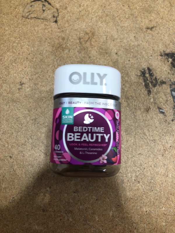 Photo 2 of *EXPIRES July 2022 - NONREFUNDABLE*
OLLY Bedtime Beauty Gummy, Skin Hydrating, Melatonin, Ceramides and L-Theanine, Sleep Supplement, Sleep Aid, Plum Berry, 20 Day Supply - 40 Count
