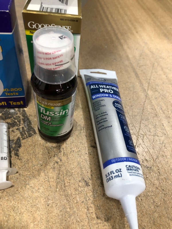 Photo 2 of *EXPIRES July 2022 and June 2026 - NONREFUNDABLE*
Miscellaneous Bundle (cough syrup, kh/alk test kit and GE siliconized acrylic latex)